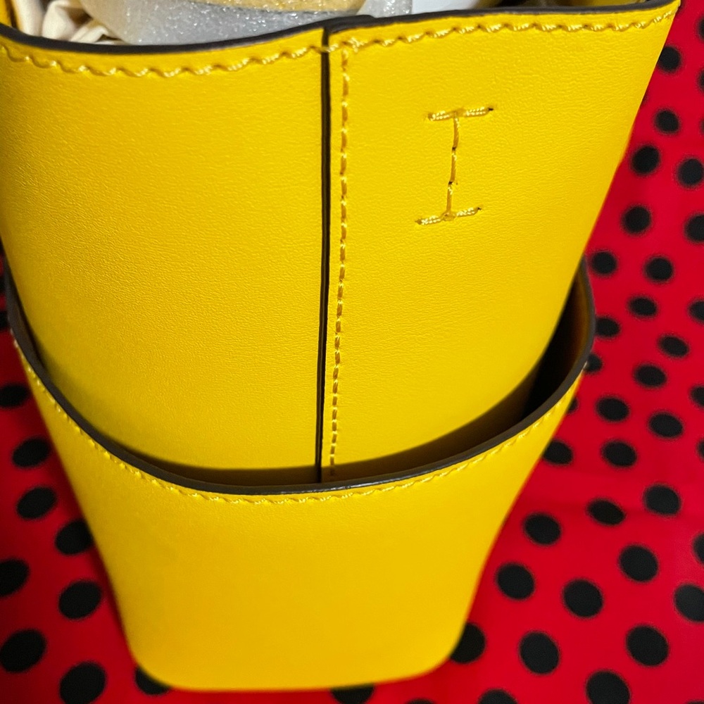 NWT Ralph Lauren Yellow Zippered Purse - Picture 6 of 8